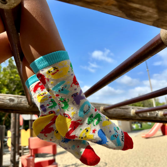 Alphabet Letters Come Alive Socks from the Sock Panda (Ages 3-7)