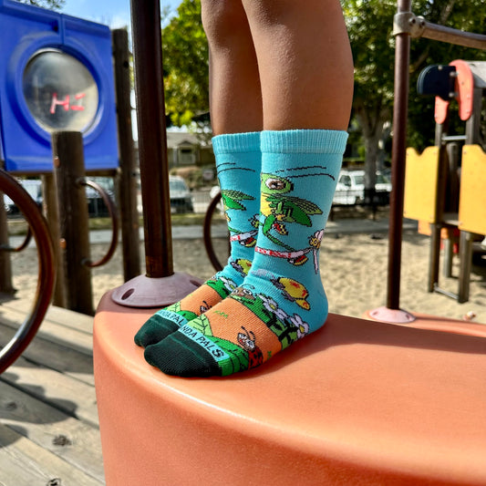 Running Grasshopper Socks from the Sock Panda (Ages 3-7)
