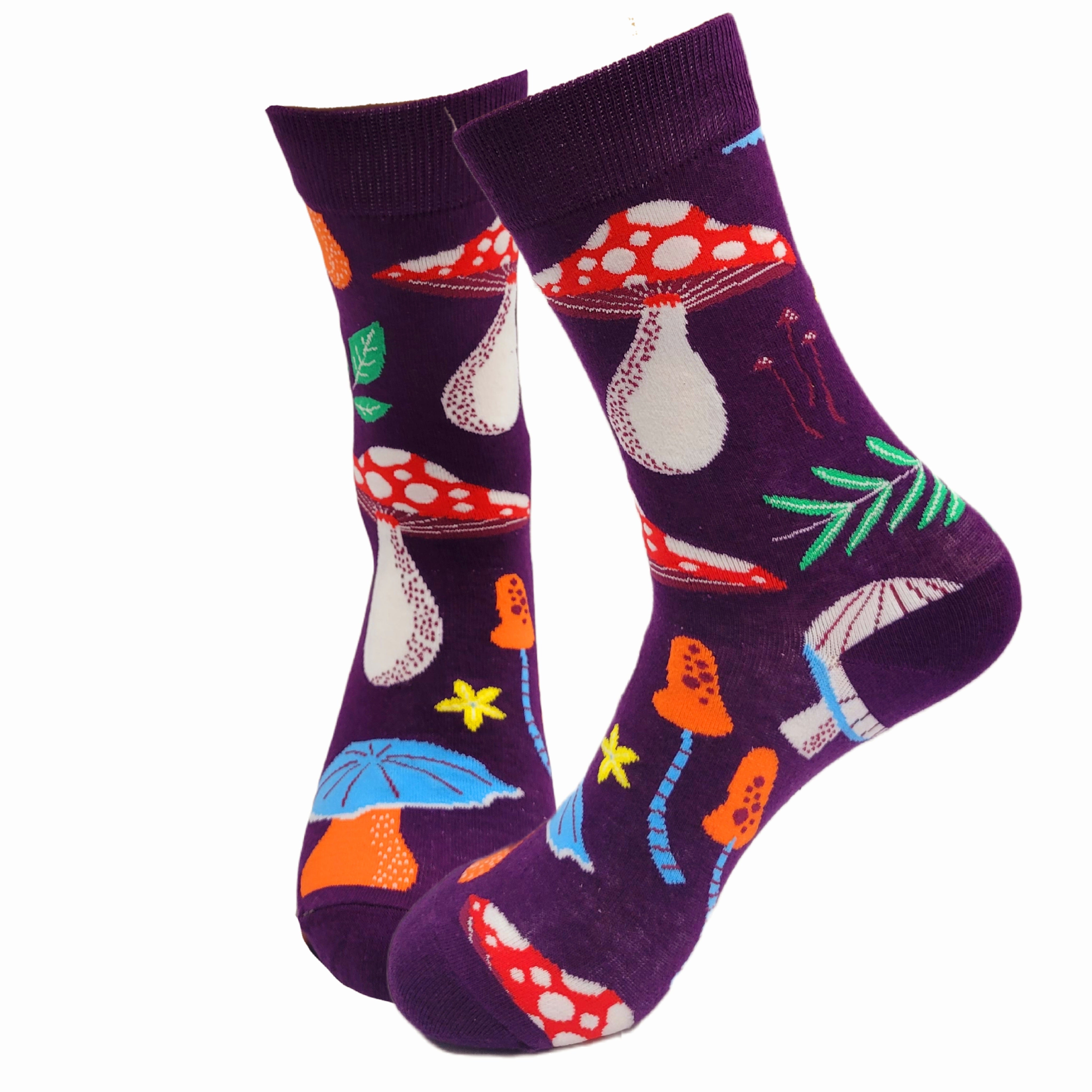 Mushroom Pattern Socks from the Sock Panda (Adult Medium)