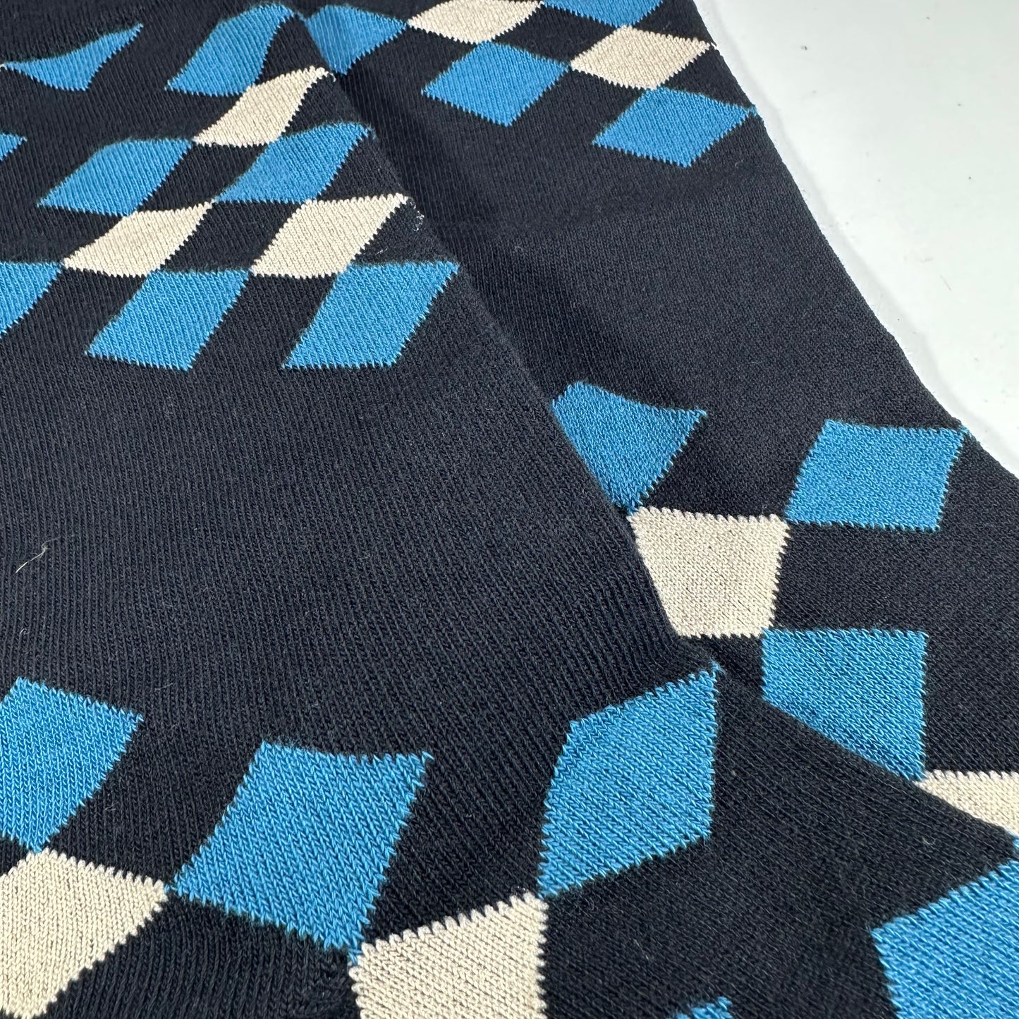 Black Diamond Argyle Socks from the Sock Panda (Adult Large), DiamArgLg