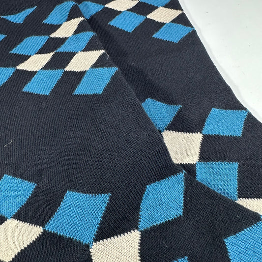Black Diamond Argyle Socks from the Sock Panda (Adult Large)