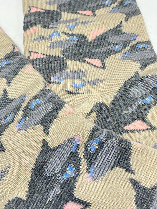 Cat Faces Pattern Socks from the Sock Panda (Adult Medium)