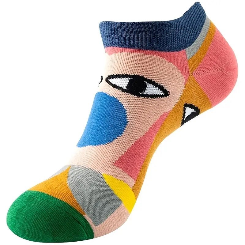 Abstract Art Ankle Socks from the Sock Panda (Adult Medium - Women's Shoe Sizes 5-10), AbstractArtAnkMd