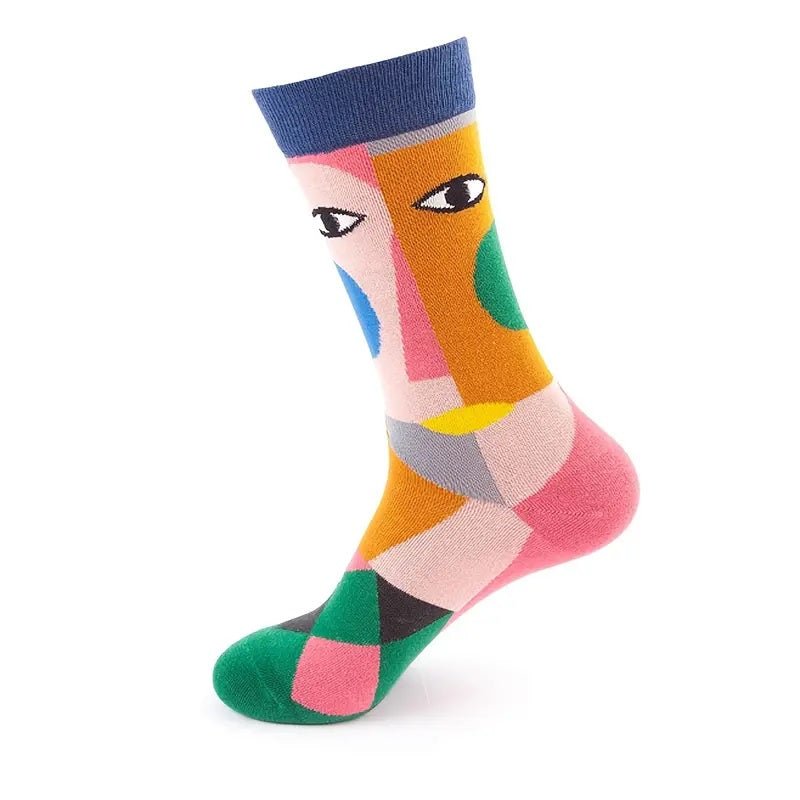 Abstract Art Socks from the Sock Panda (Adult Medium - Women's Shoe Sizes 5-10), AbstractArtMd