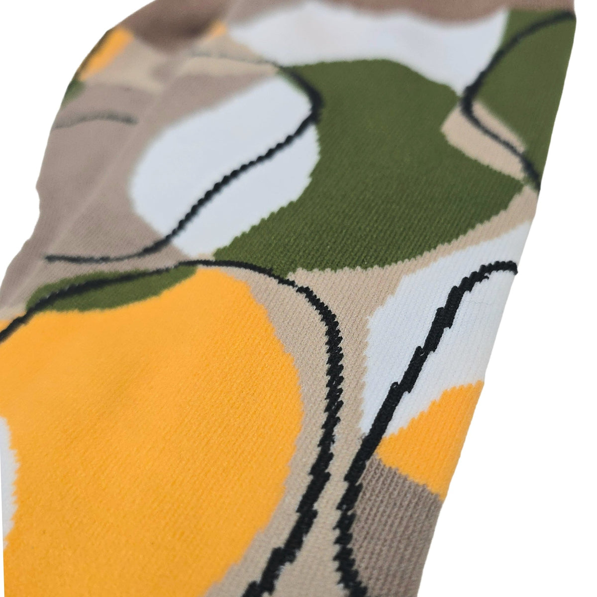 Abstract Geometric Pattern Socks from the Sock Panda (Adult Large - Men's Shoe Sizes 8-12), ABGRoBrownLg