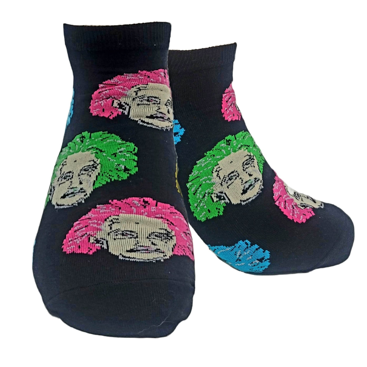 Albert Einstein Ankle Socks (Adult Large - Men's Shoe Sizes 8-12), EinsteinAnkLg