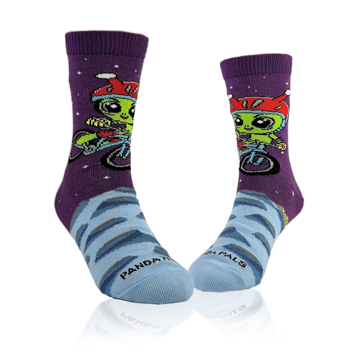 Alien Biker Socks from the Sock Panda (Ages 3-7), AlienBikerMd
