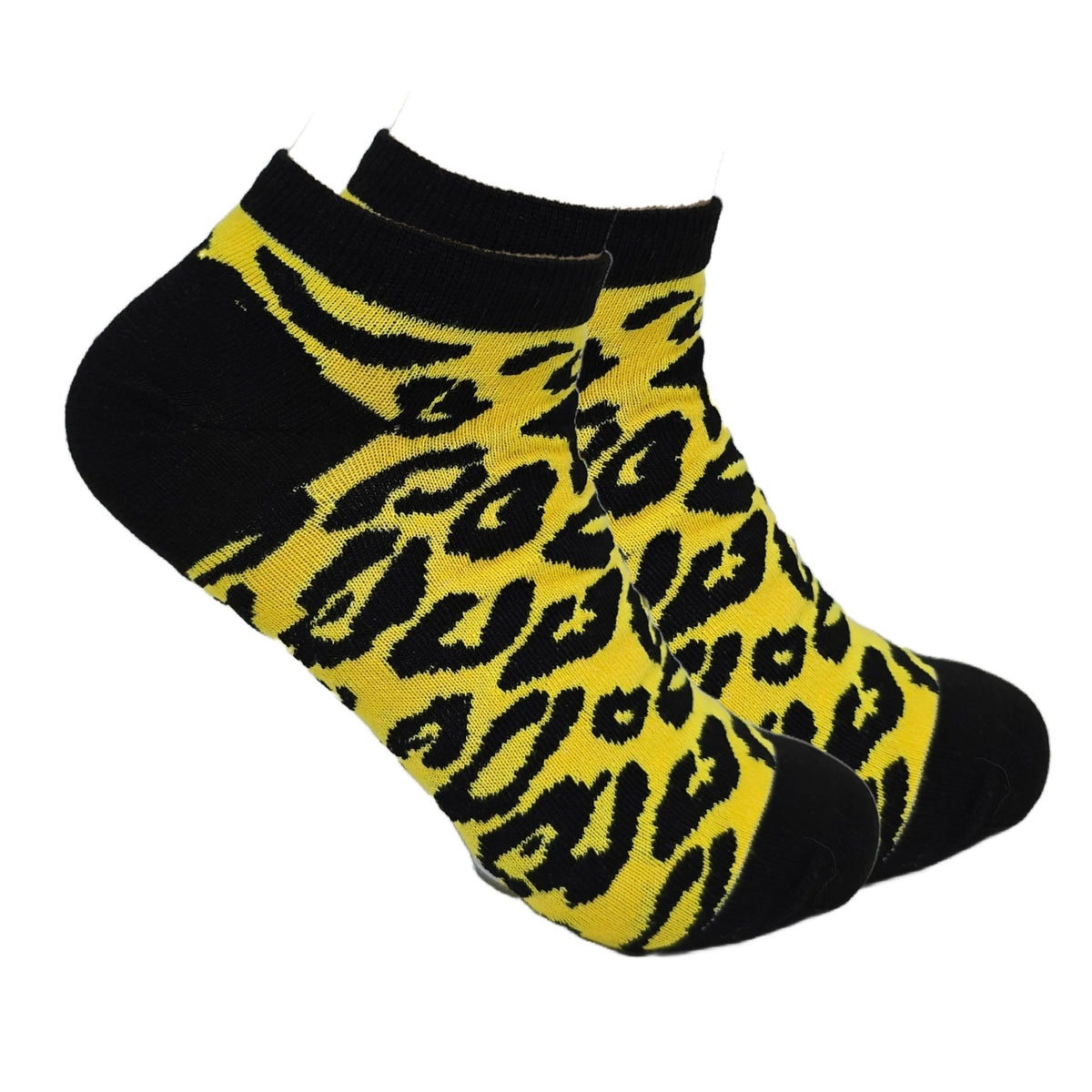 Animal Print Ankle Socks (Adult Medium - Women's Shoe Sizes 5-10), AnimalAnkYell