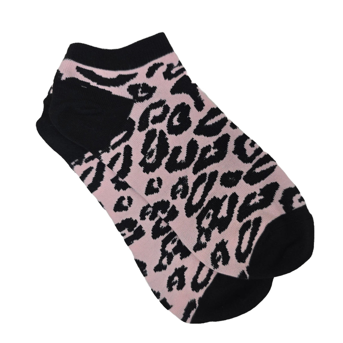 Animal Print Ankle Socks (Adult Medium - Women's Shoe Sizes 5-10), AnimalAnkYell