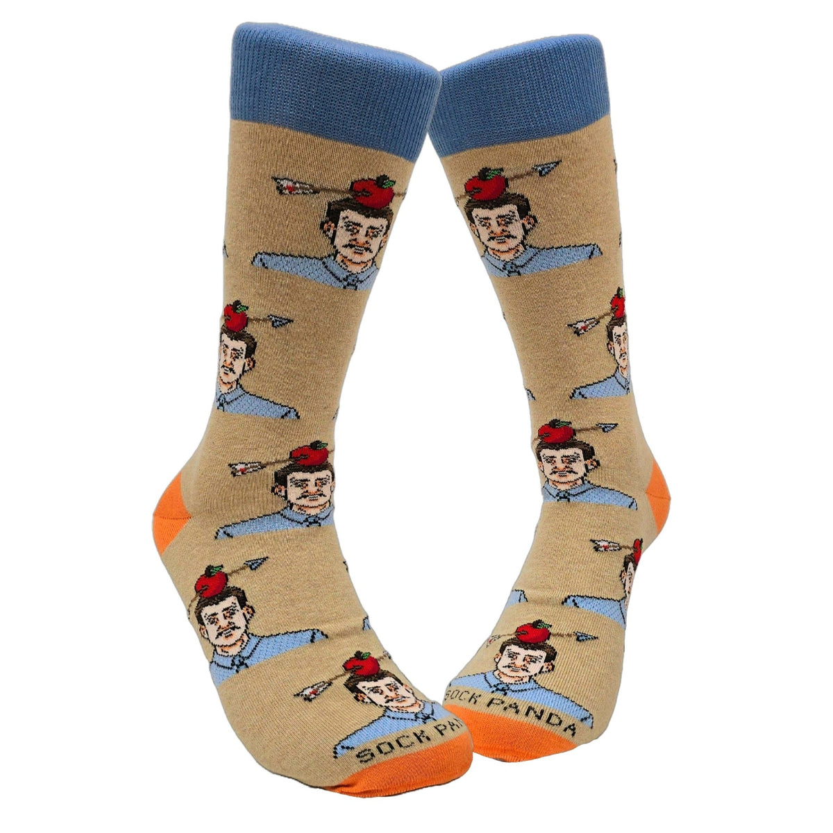 Apple Arrow Shot Socks from the Sock Panda (Adult Large - Shoe Sizes 8-13), AppleShotLg