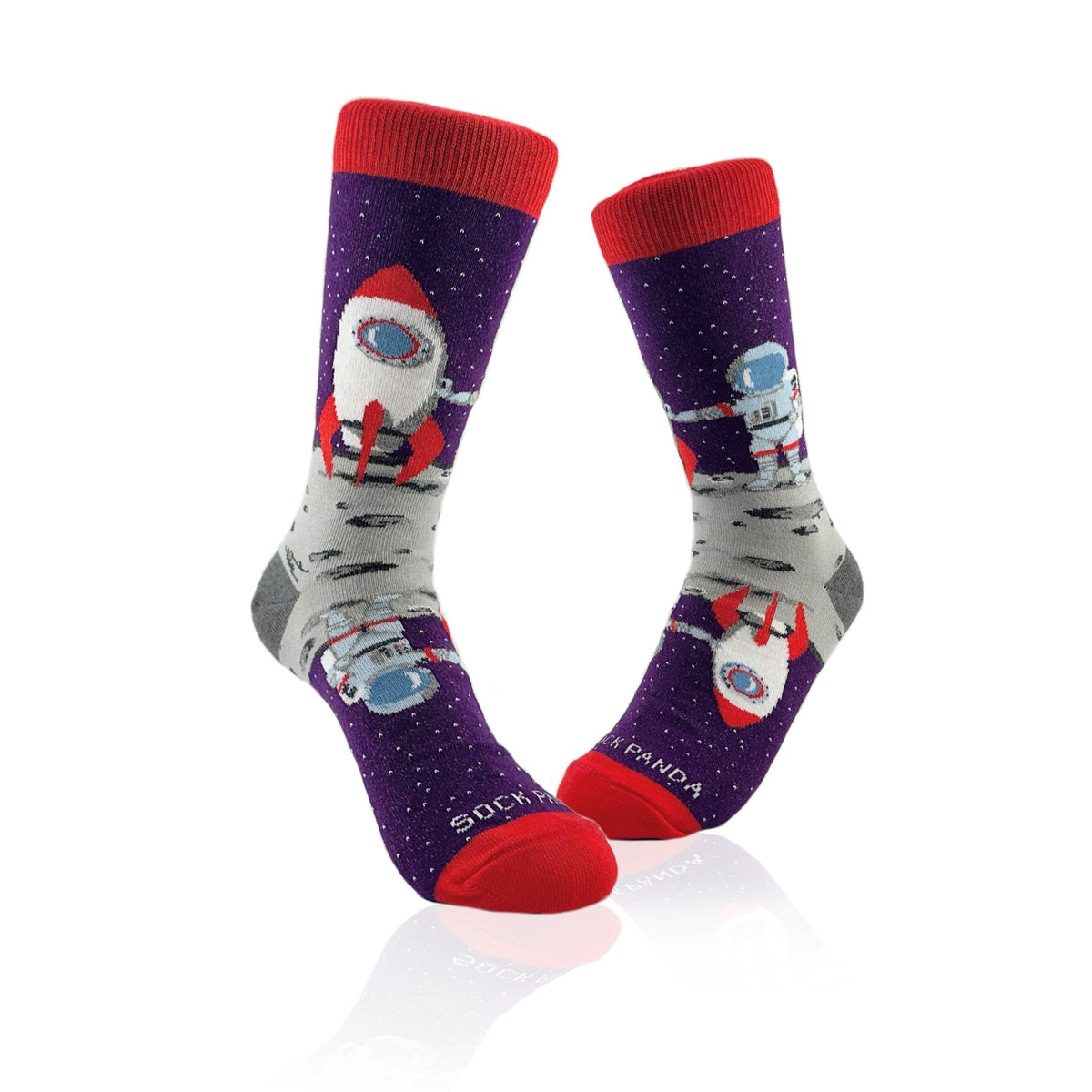 Astronaut on the Moon Socks from the Sock Panda (Adult Small), AtronautTweenSm