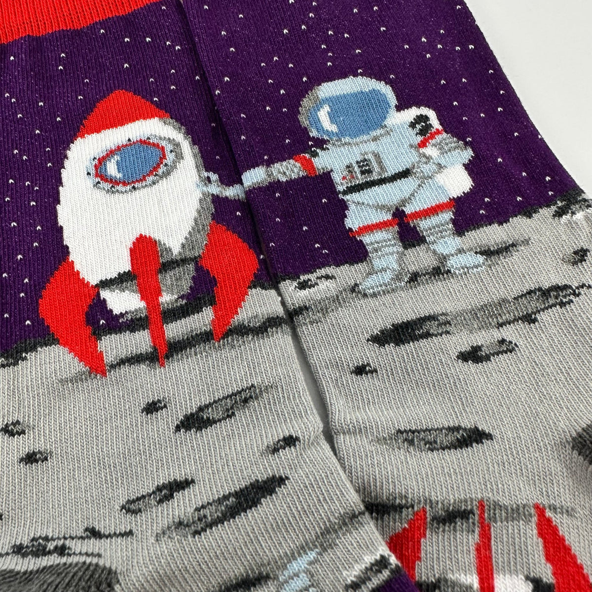 Astronaut on the Moon Socks from the Sock Panda (Adult Small), AtronautTweenSm