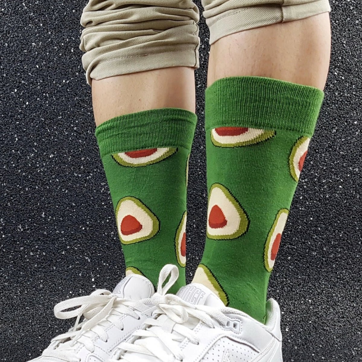 Avocado Patterned Socks from the Sock Panda, AvocadoWmGr
