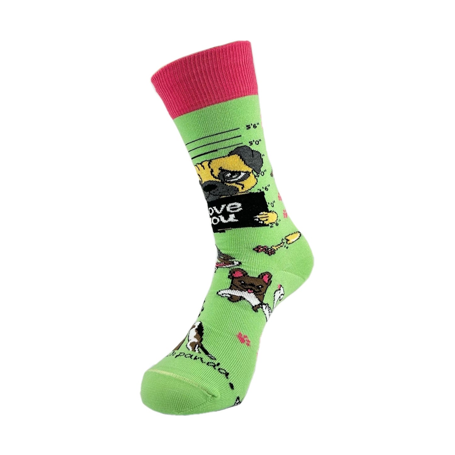 Bad and Guilty Dog Socks from the Sock Panda (Adult Medium - Women's Shoe Sizes 5 - 10)