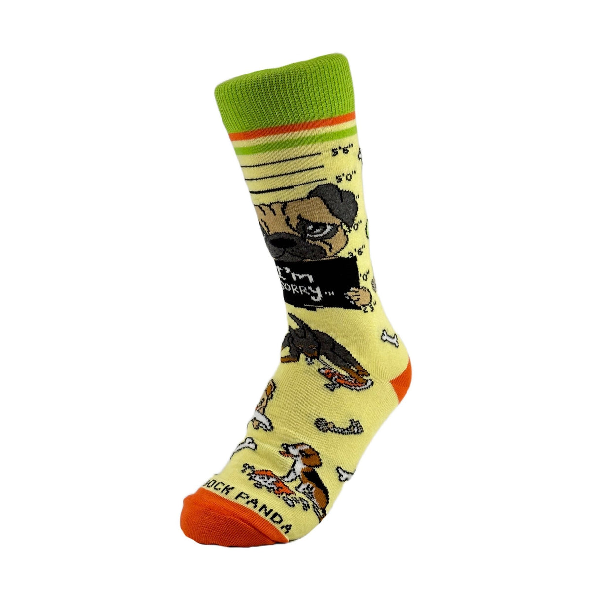 Bad and Guilty Dog Socks from the Sock Panda (Adult Small - Shoe Sizes 2-5), GuiltyDogSm