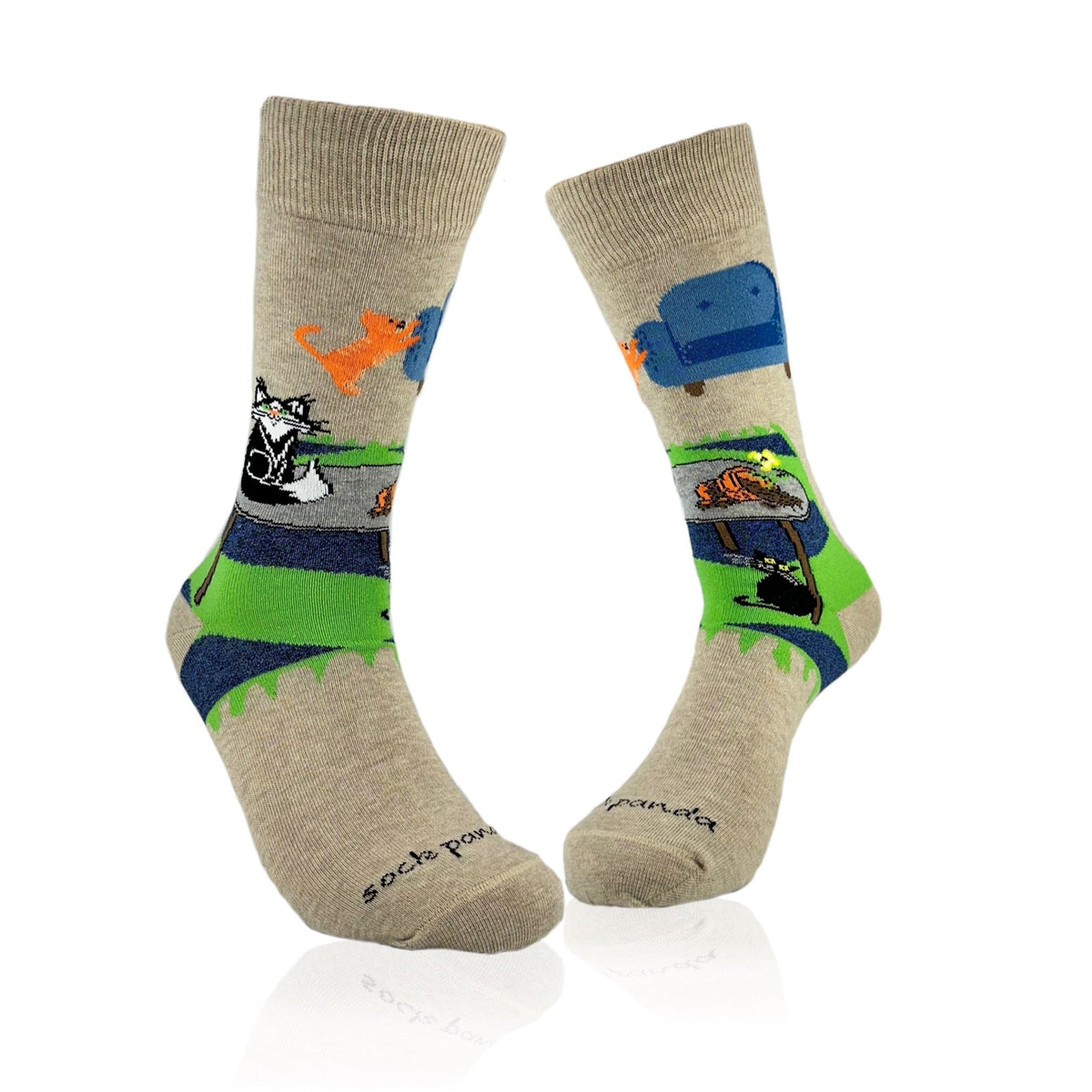 Bad Cats Socks from the Sock Panda (Adult Medium - Women's Shoe Sizes 5-10), BadCatsMd