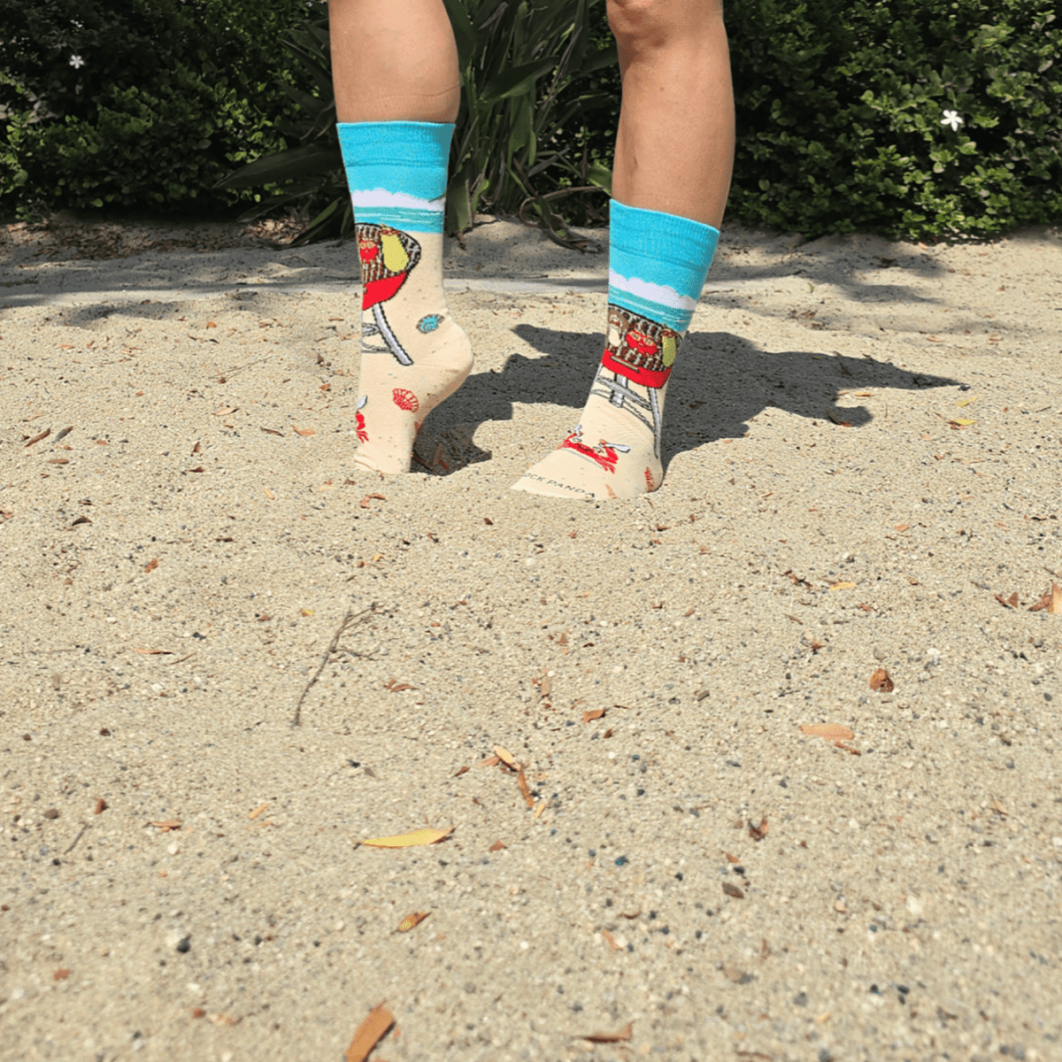 Barbeque Socks from the Sock Panda (Adult Small - Shoe Sizes 2-5), VeggyBBQSm
