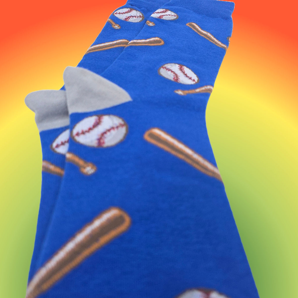 Baseball Socks from the Sock Panda (Adult Large), Baseball-NV151