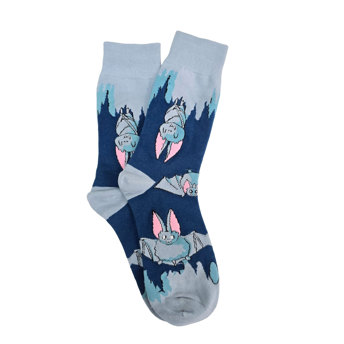 Bat in a Cave Socks from the Sock Panda (Adult Medium - Women's Shoe Sizes 5-10), CaveBatMd