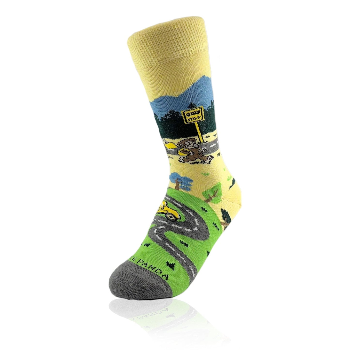 Bigfoot Back to School Socks from the Sock Panda (Adult Small)