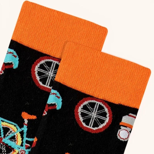 Bike Pattern Socks from the Sock Panda (Adult Large - Men's Shoe Sizes 8 - 12)