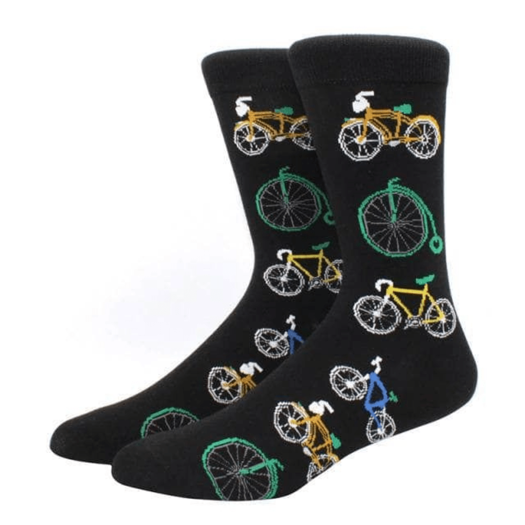 Bike Pattern Socks from the Sock Panda (Adult Medium - Women's Shoe Sizes 5-10), BikePatternMd