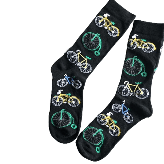 Bike Pattern Socks from the Sock Panda (Adult Medium - Women's Shoe Sizes 5 - 10)