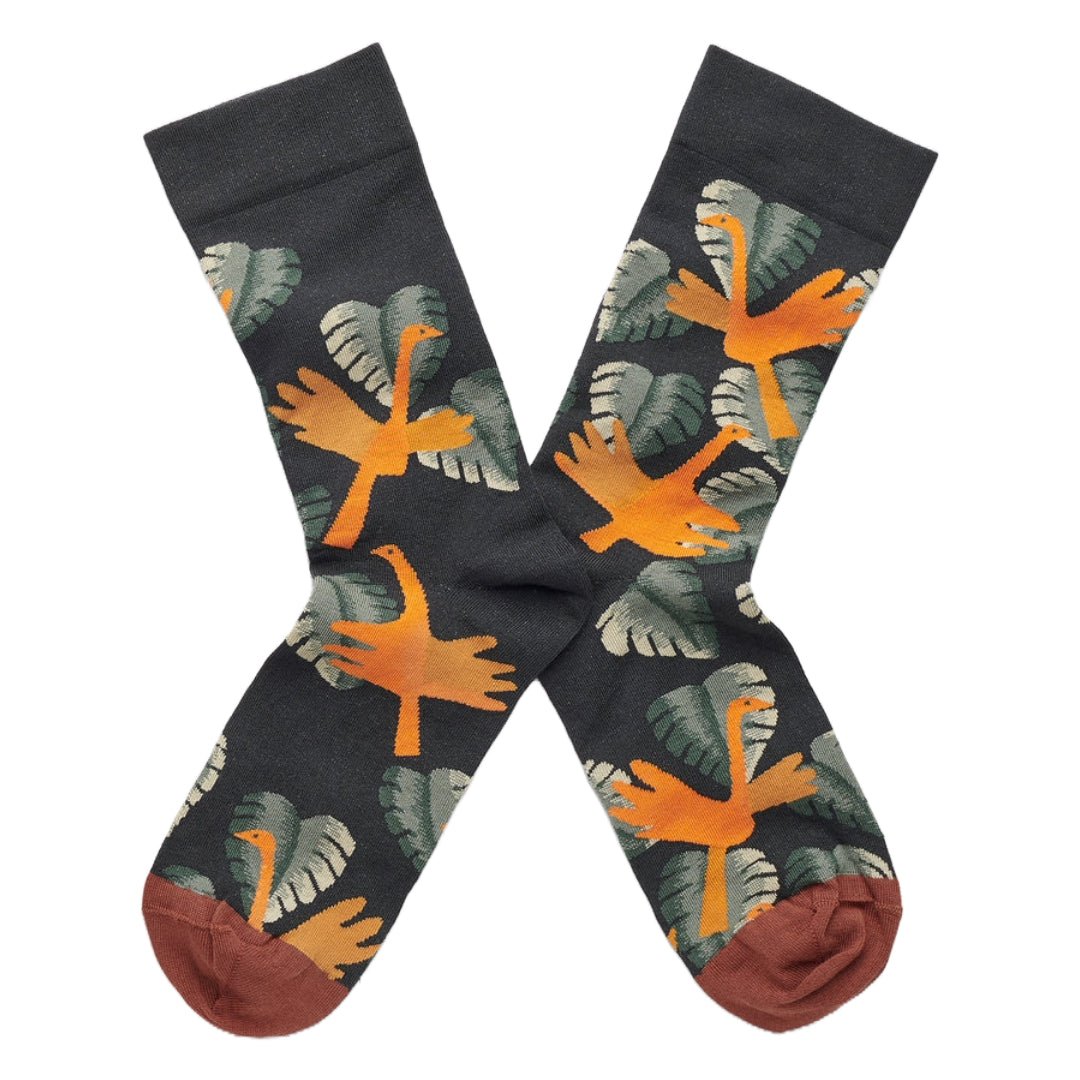 Birds of a Feather Socks from the Sock Panda (Adult Medium - Women's Shoe Sizes 5-10), BirdFeatherMd