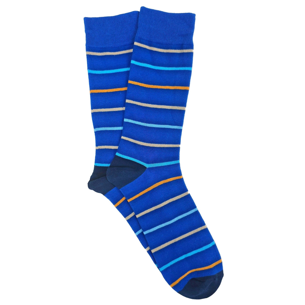 Blue Stripes Socks from the Sock Panda (Adult Large - Men's Shoe Sizes 8-12), BlueStripeLg