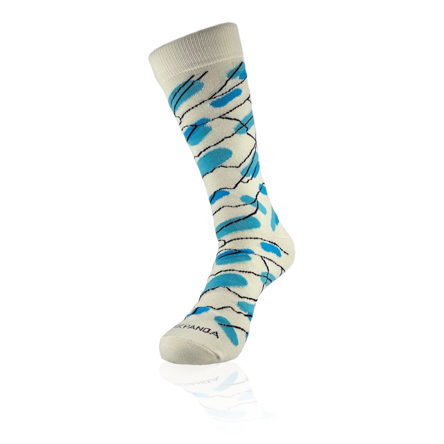 Blue Water Abstract Pattern Socks from the Sock Panda (Adult Large)