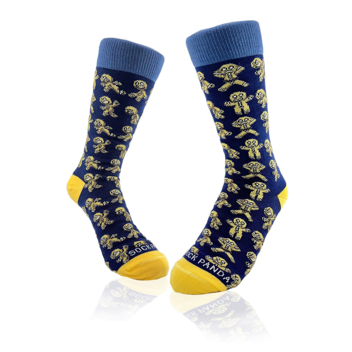 Breaking Gingerbread Man Socks from the Sock Panda (Adult Small), BrokeGingerSm