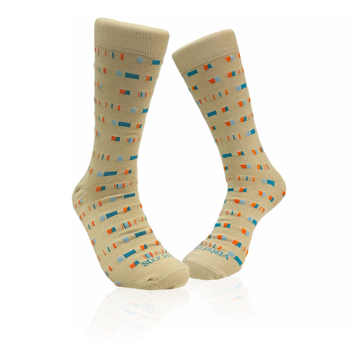 Broken Stripe Pattern Socks from the Sock Panda (Adult Large), BrokeLineGeoLg