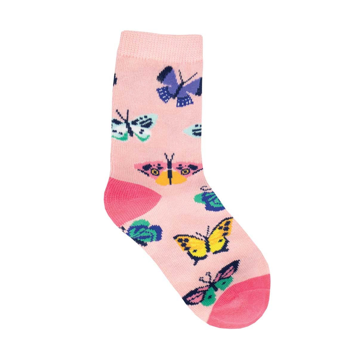 BUTTERFLY MIGRATION Pattern Socks (Ages 1 - 2, 3 - 5)