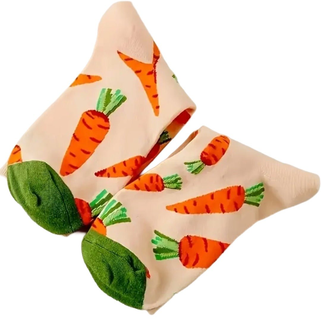 Carrots Pattern Socks from the Sock Panda (Adult Medium) CarrotsMd