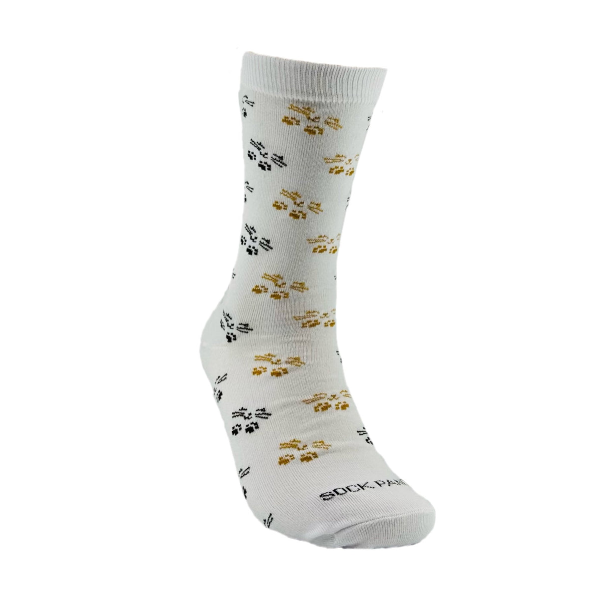 Cat Face and Paws the Sock Panda (Adult Medium - Women's Shoe Sizes 5-10), PawandFaceMd