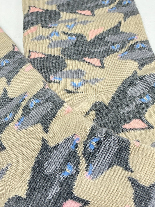 Cat Faces Pattern Socks from the Sock Panda (Adult Medium)