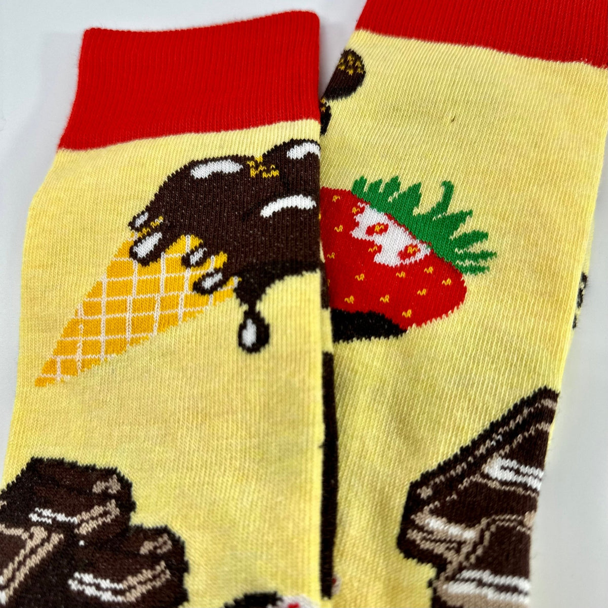 Chocolate Party Time Socks from the Sock Panda (Adult Medium - Women's Shoe Sizes 5-10), ChocolatePartyMd