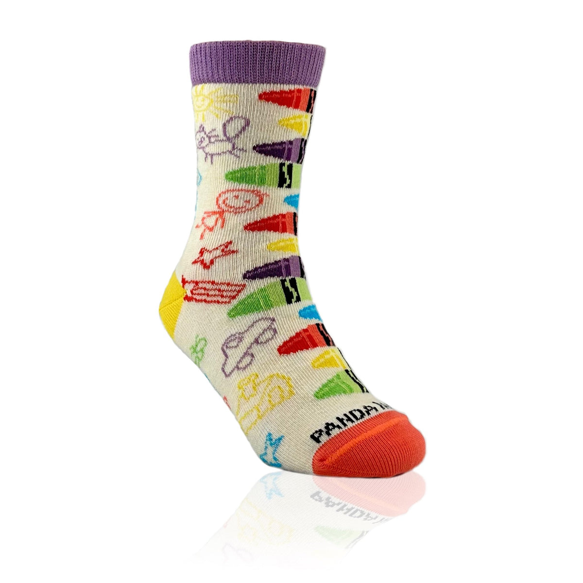 Colorful Crayons Socks from the Sock Panda (Ages 3-7), CrayonPalMd