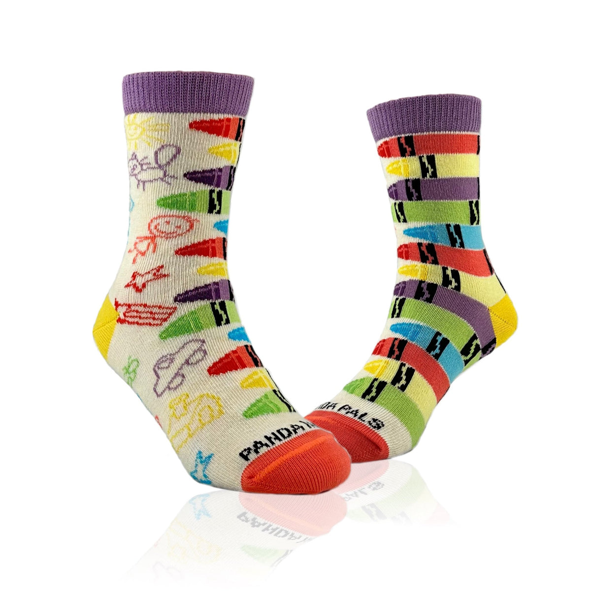 Colorful Crayons Socks from the Sock Panda (Ages 3-7), CrayonPalMd