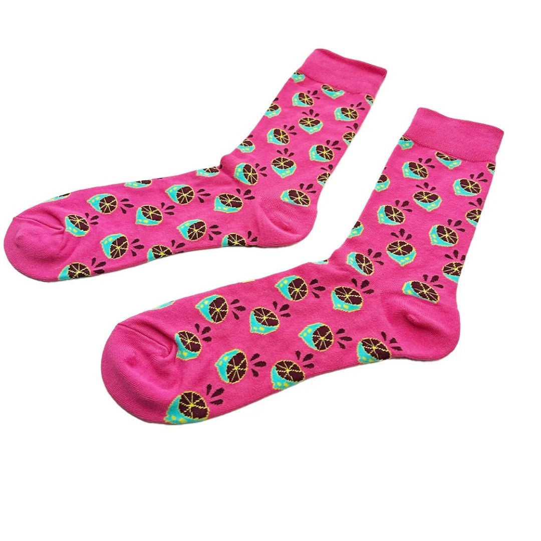 Colorfully Eccentric Citrus Socks from the Sock Panda (Adult Medium - Women's Shoe Sizes 5 - 10)