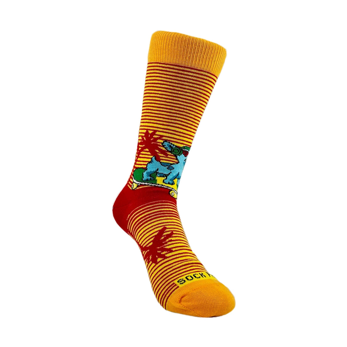 Cool Skateboarding Dog Socks from the Sock Panda (Adult Small - Shoe Sizes 2-5), SkateDogSm