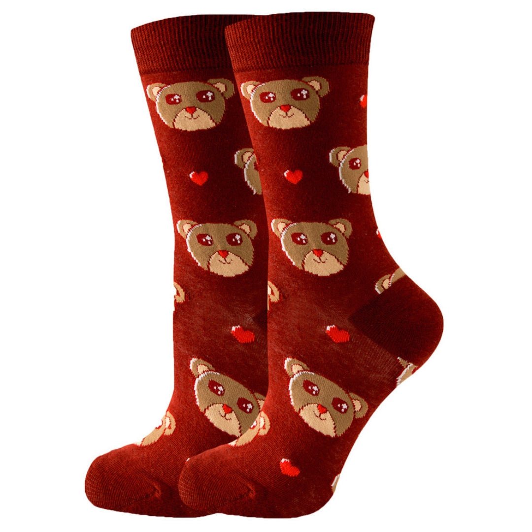Cute Bear Socks from the Sock Panda (Adult Medium), CuteBearMd