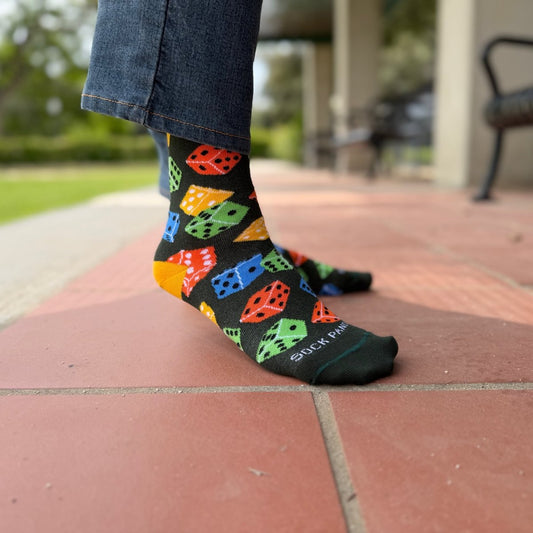 Dice Pattern Socks from the Socks Panda (Adult Small) DicePattSm
