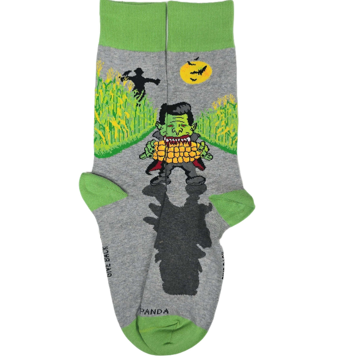 Dracula Eating Corn Socks from the Sock Panda, DraculaCornLg