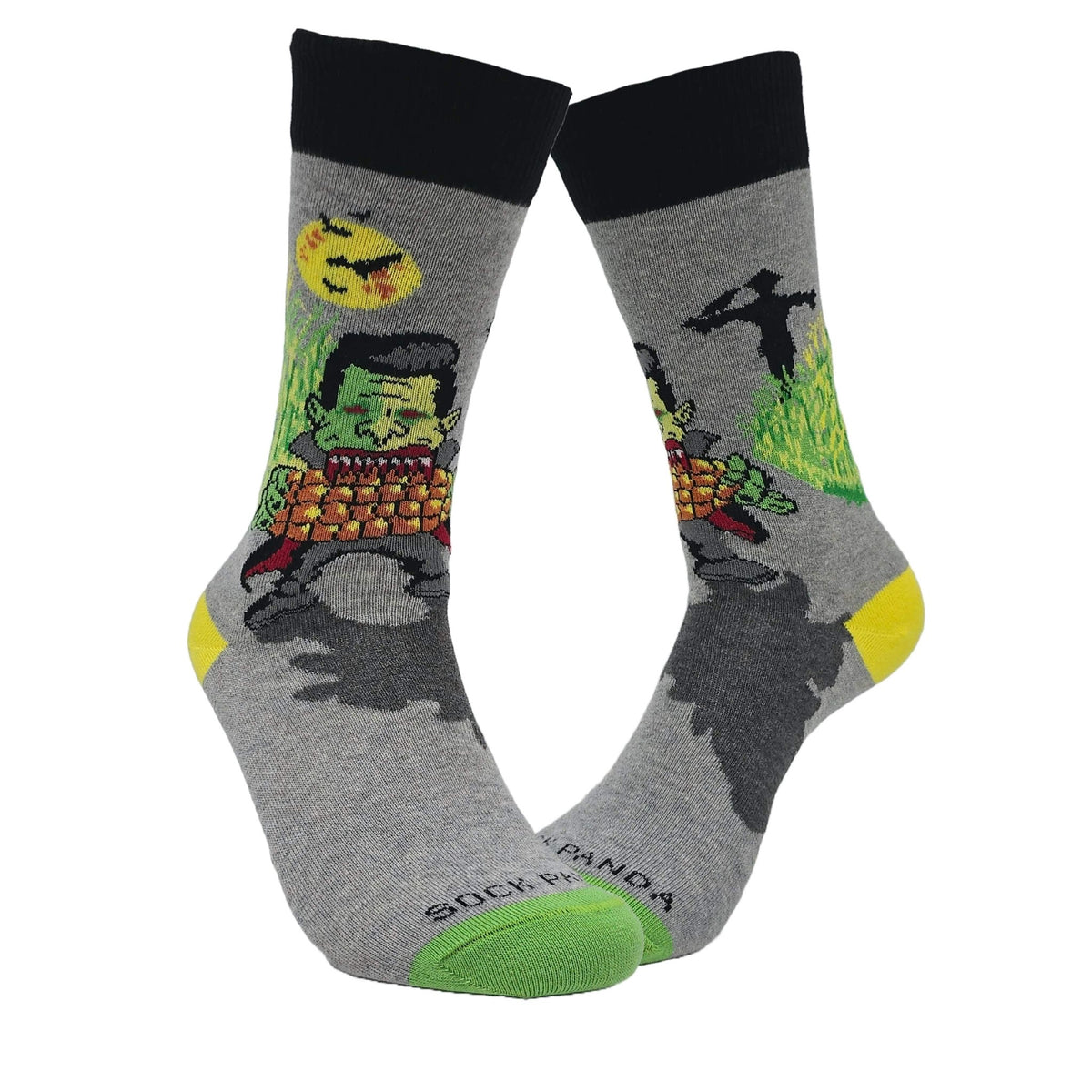 Dracula Eating Corn Socks from the Sock Panda, DraculaCornSm