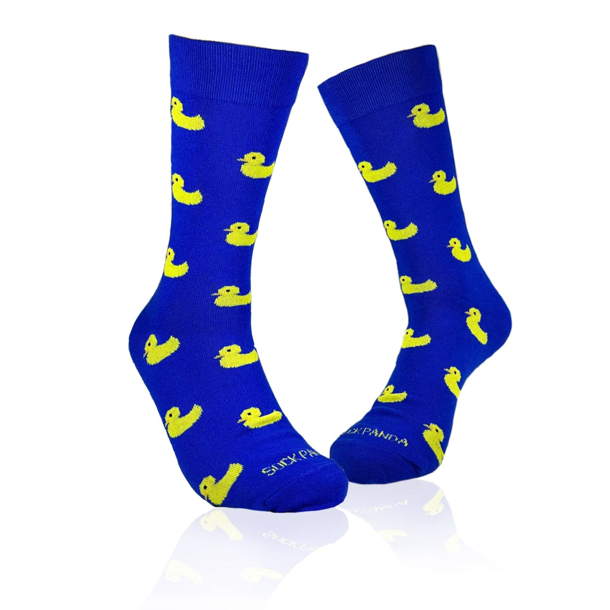 Duck Pattern Socks from the Sock Panda (Adult Large - Men's Shoe Sizes 8-12), BlueDuckLg