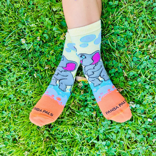 Elephant Bubbles Socks from the Sock Panda (Ages 3 - 7)