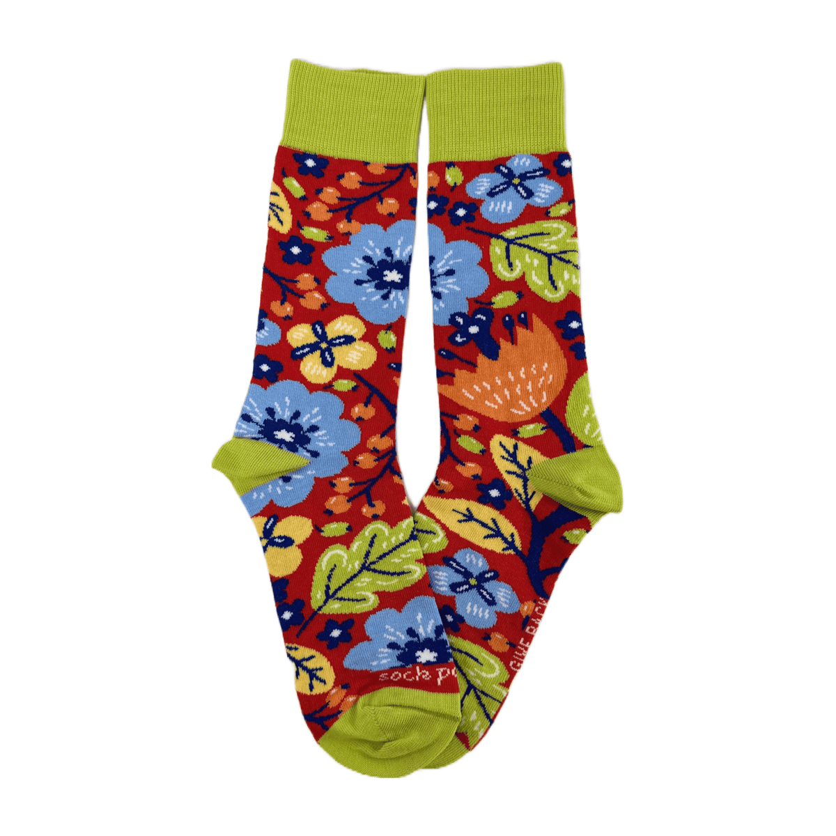 Exotic Flower Socks from the Sock Panda (Adult Medium - Women's Shoe Sizes 5-10), ExoticFlowerMd