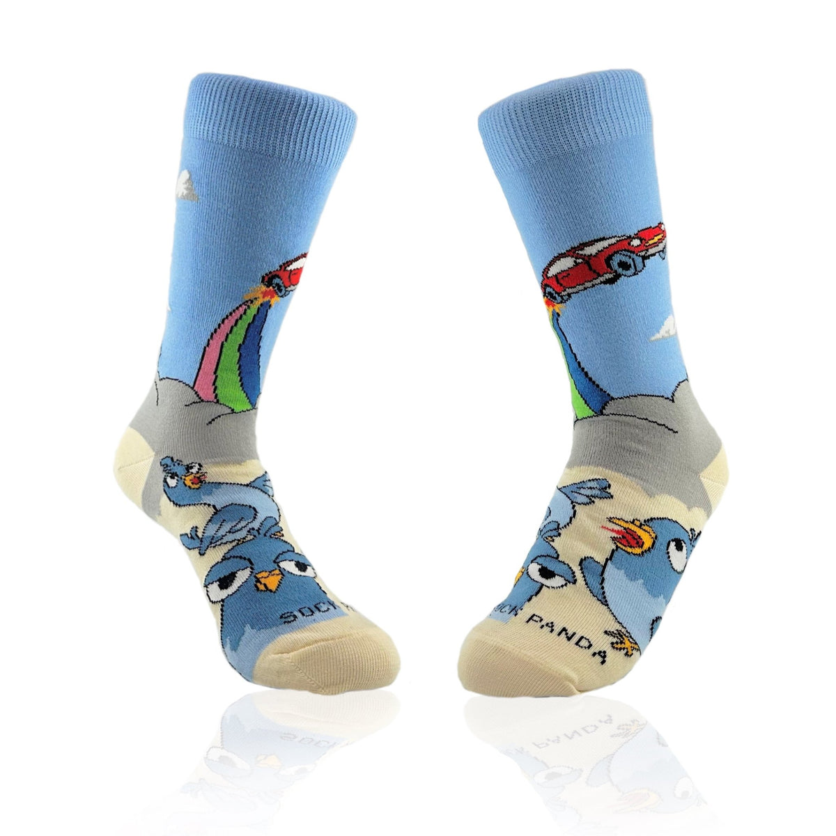 Flying Car Socks from the Sock Panda (Adult Small), FlyingCarsSm