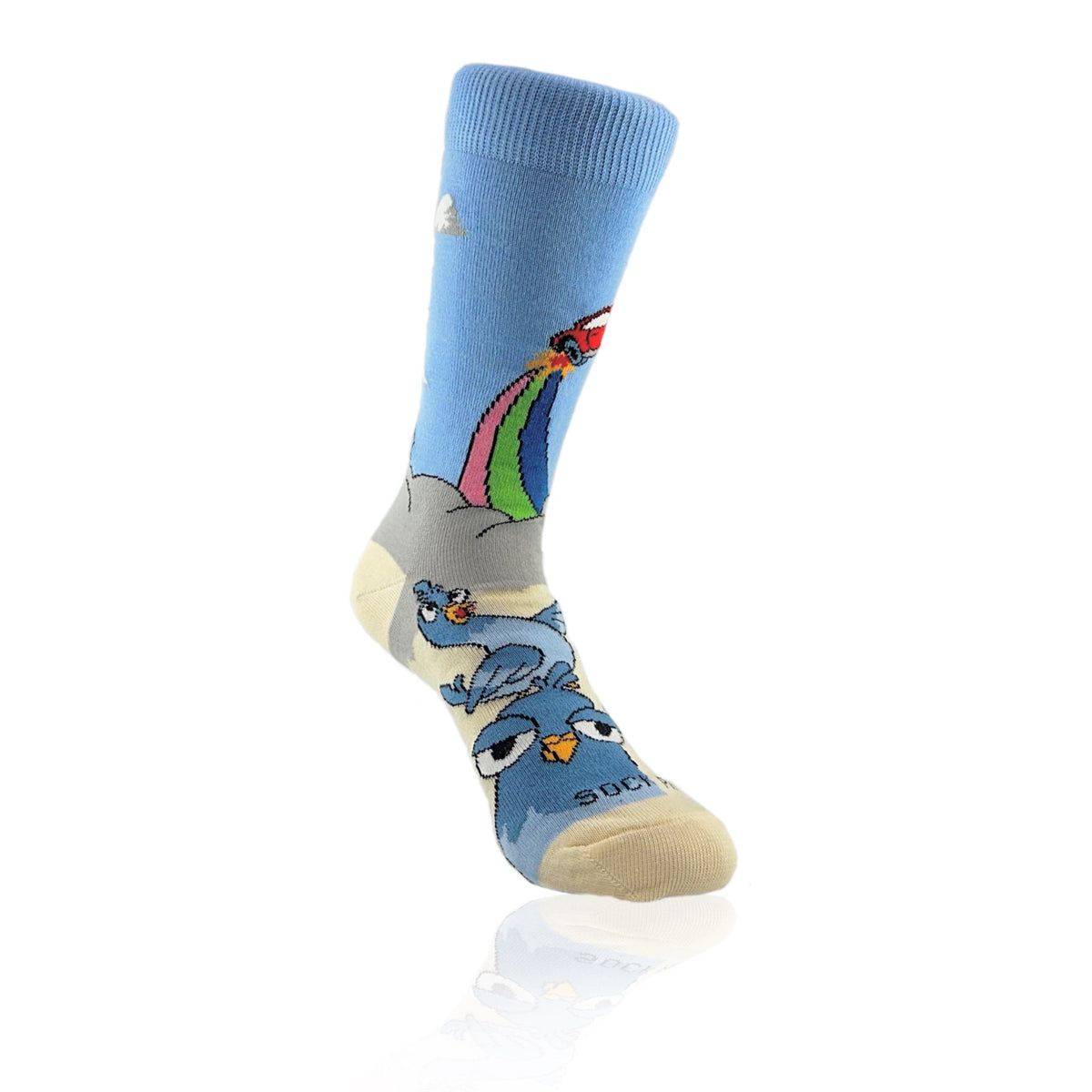 Flying Car Socks from the Sock Panda (Adult Small), FlyingCarsSm